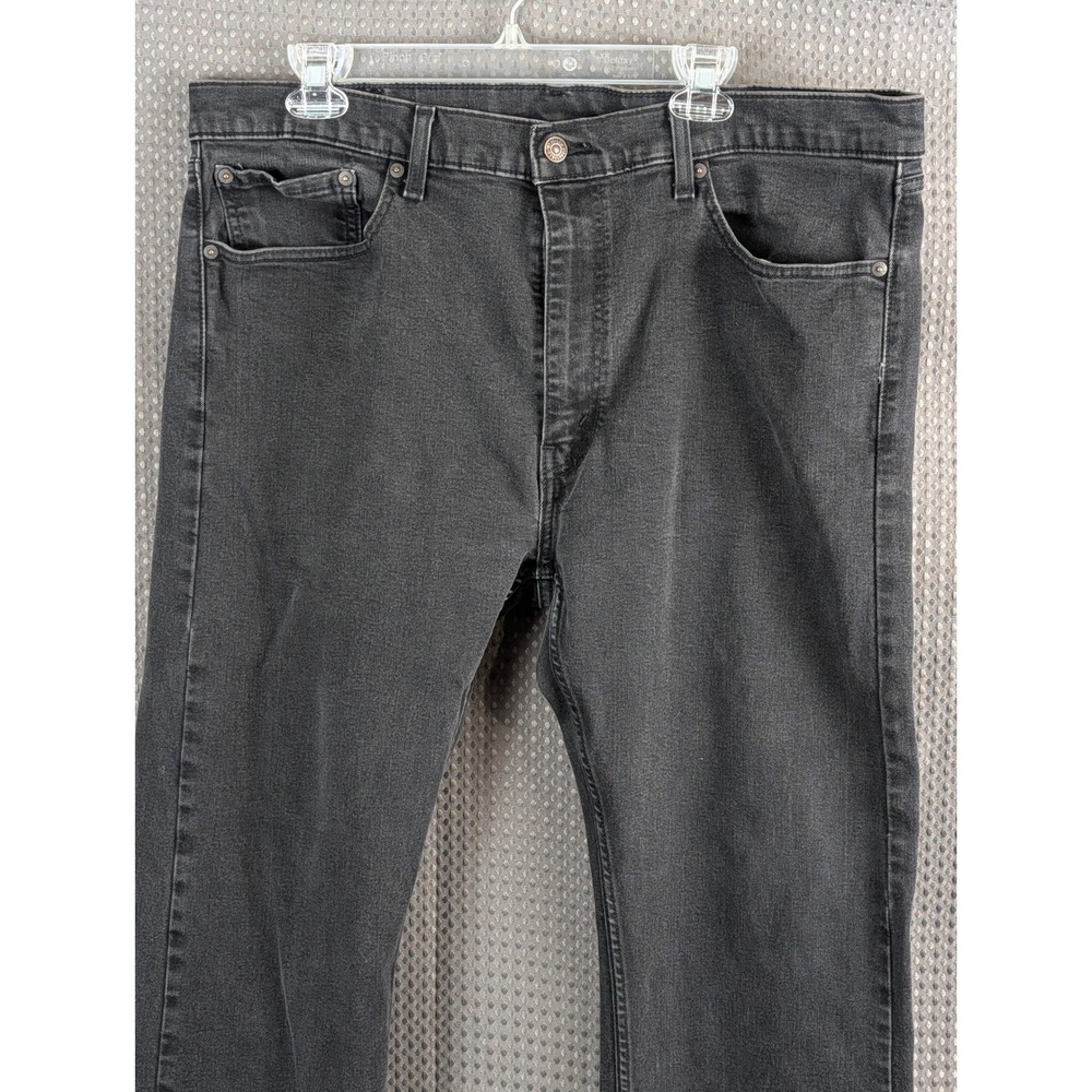 Levis 506 Jeans Mens 40x30 Black Gray Straight Fit Classic Denim Pants